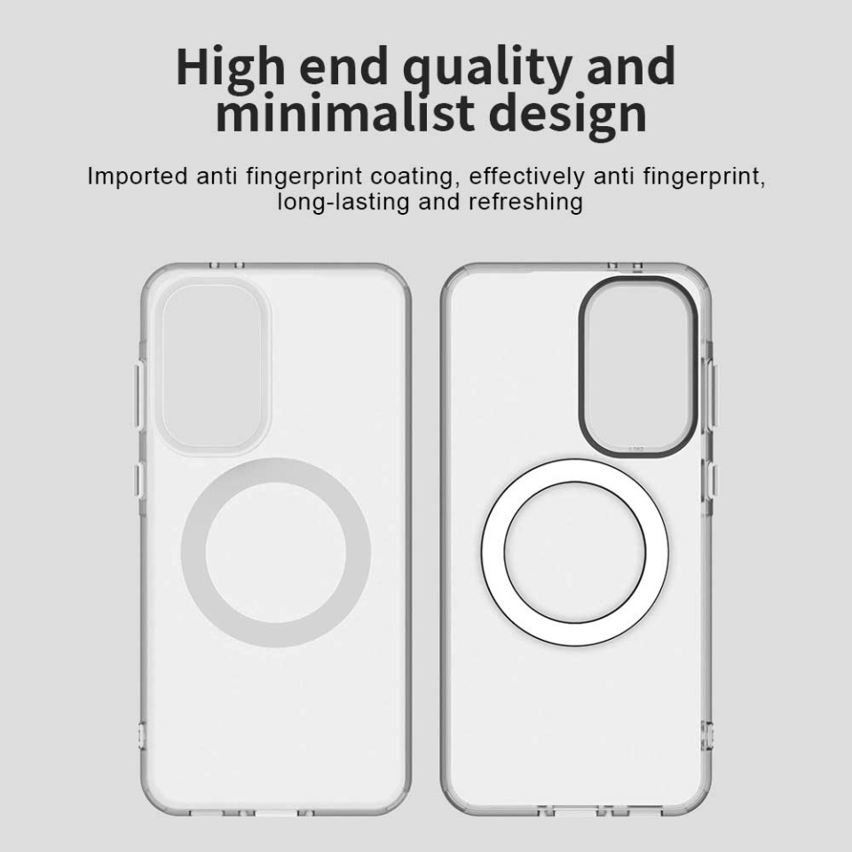 Husa pentru Samsung Galaxy A36 5G, SKYDDAR INOVATION, CandyCase, Magsafe, set cu sticker, Alb - 1 | YEO