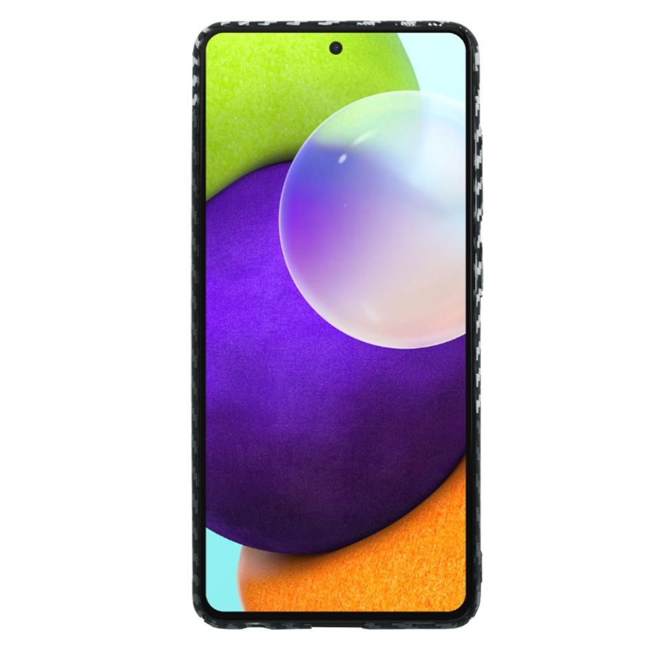 Husa pentru Samsung Galaxy A52 5G / Galaxy A52 4G / Galaxy A52s 5G, Finisaj Premium cu Textura de Carbon, Design Elegant, SKDR CarbonFlex - Gri - 2 | YEO