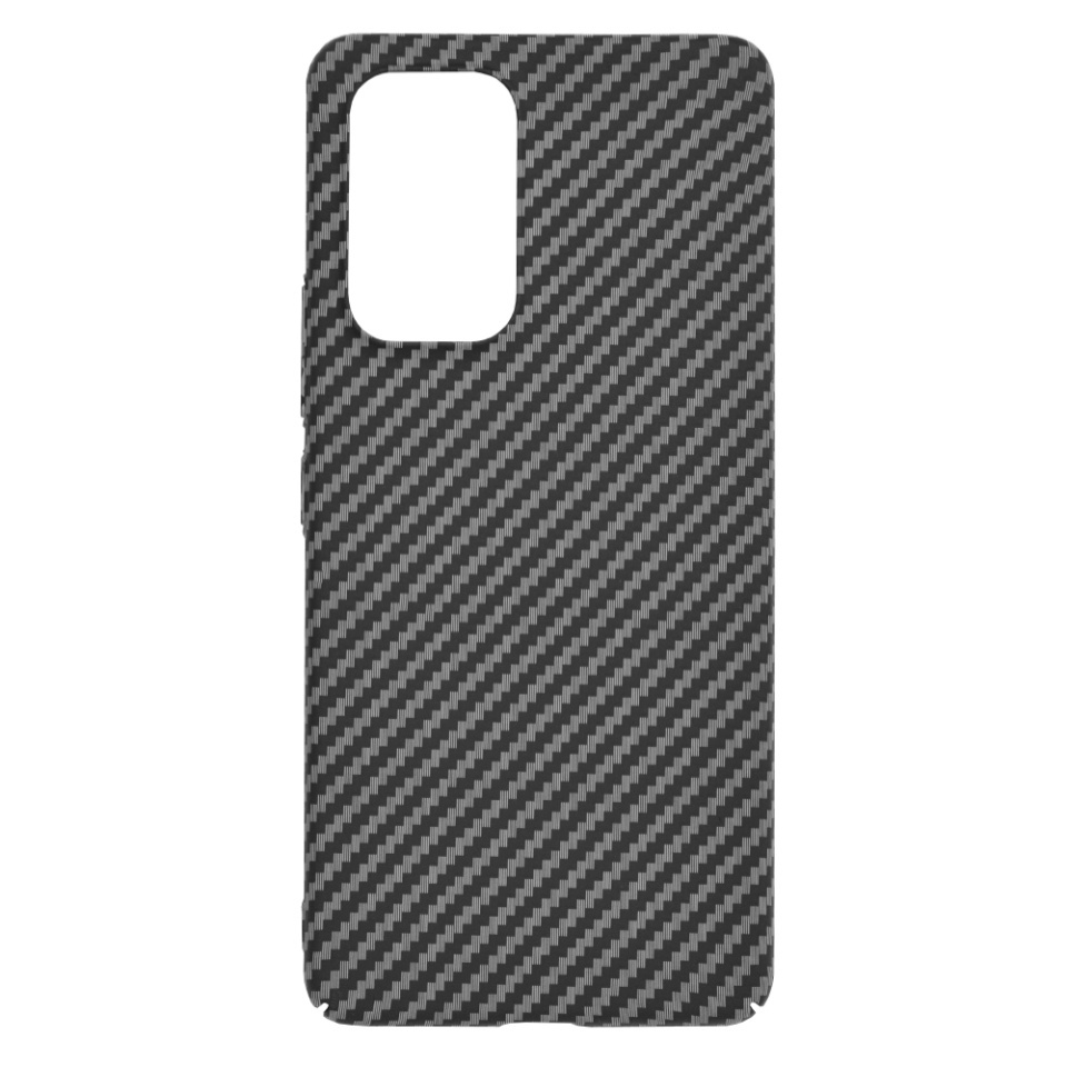 Husa pentru Samsung Galaxy A53 5G, SKYDDAR INNOVATION, textura carbon, Carbonite FiberShell, set cu sticker, Negru, - 3 | YEO