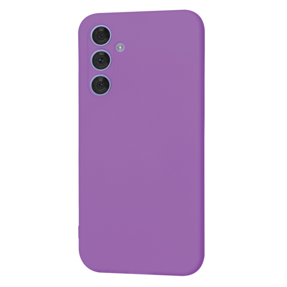Husa pentru Samsung Galaxy A54 din Silicon Catifelat, Protectie Premium, Skyddar SoftElegance - Mov - 3 | YEO