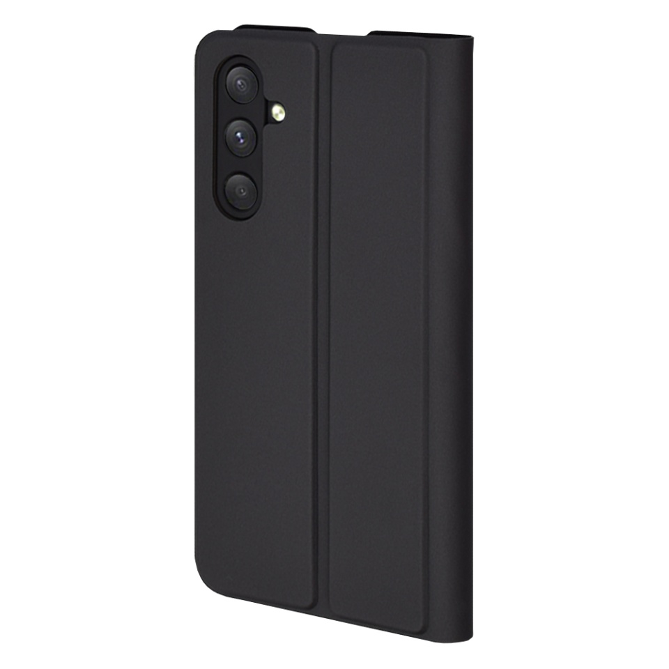 Husa pentru Samsung Galaxy A54, SKYDDAR INNOVATION, Magskin Book, tip Carte cu Portofel Interior, set cu sticker, Negru - 2 | YEO