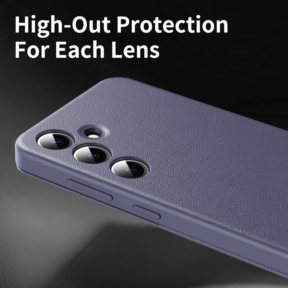 Husa pentru Samsung Galaxy A56 5G tip carte, Skyddar, cu portofel si SmartView, Premium, set cu sticker, Mov - 3 | YEO