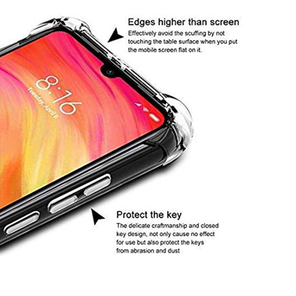 Husa pentru Samsung Galaxy A70 / Galaxy A70s , SKYDDAR INNOVATION, Shockproof Clear din Silicon Slim, Transparenta, set cu sticker - 3 | YEO
