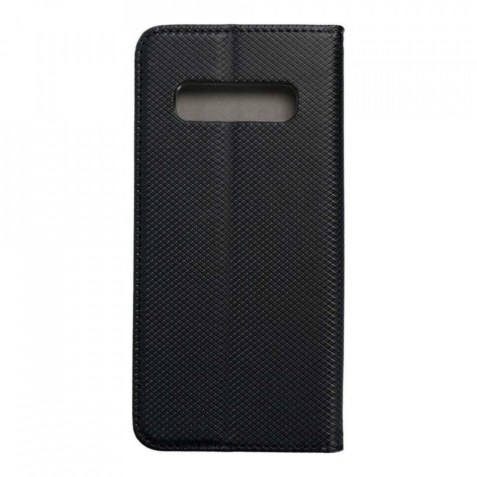 Husa pentru Samsung Galaxy S10 Plus tip carte, Skyddar Smart Book - Negru - 1 | YEO