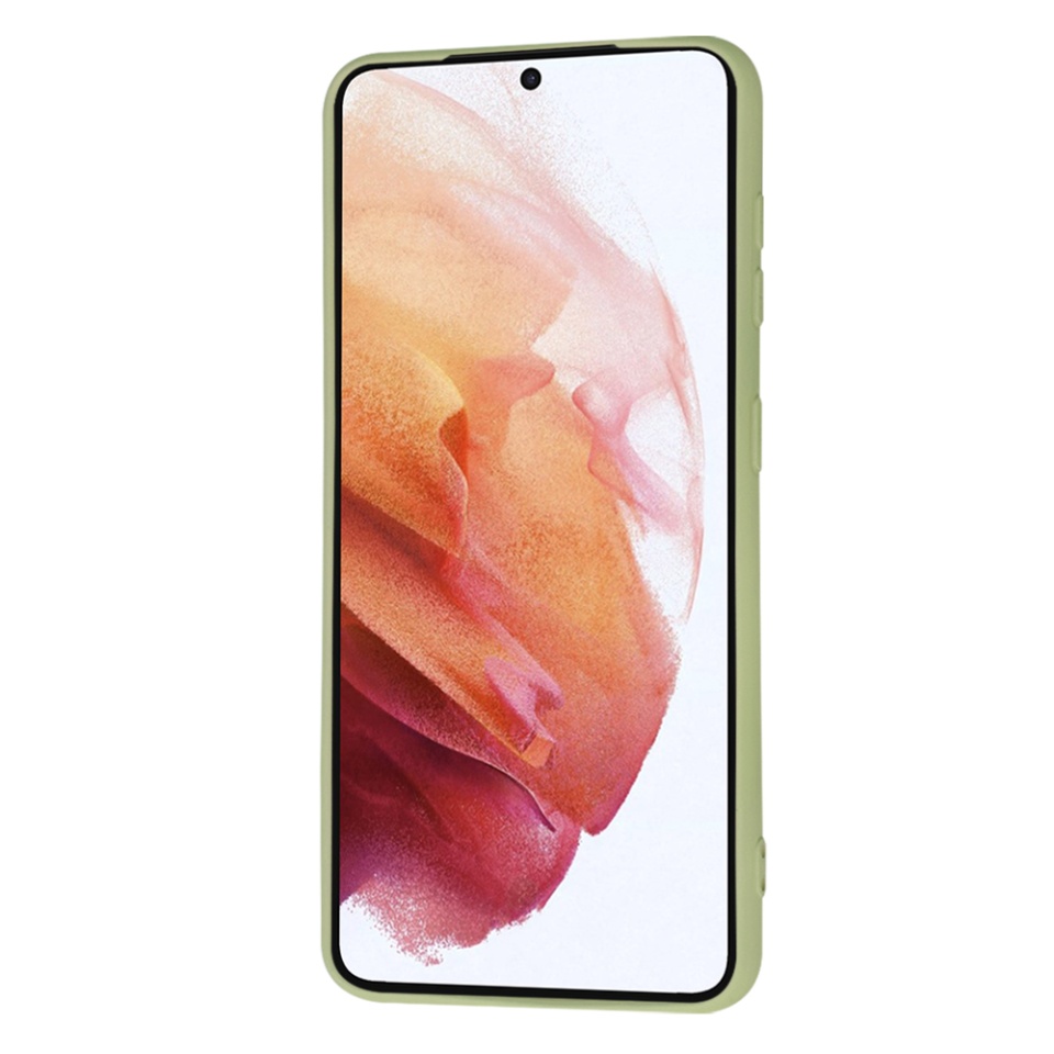 Husa pentru Samsung Galaxy S21 5G din Silicon Catifelat, Protectie Premium, Skyddar SoftElegance MagSafe - Verde - 1 | YEO