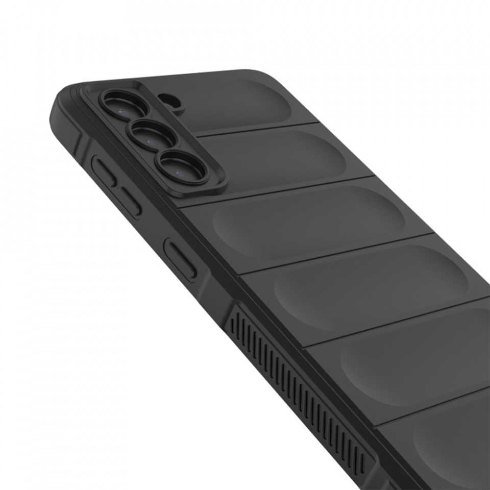 Husa pentru Samsung Galaxy S21 5G eleganta, din silicon mat, SKDR Vogue - Negru - 1 | YEO