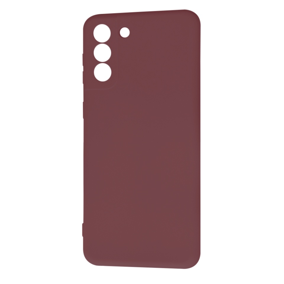 Husa pentru Samsung Galaxy S21 Plus 5G din Silicon Catifelat, Protectie Premium, Skyddar SoftElegance - Bordo - 1 | YEO