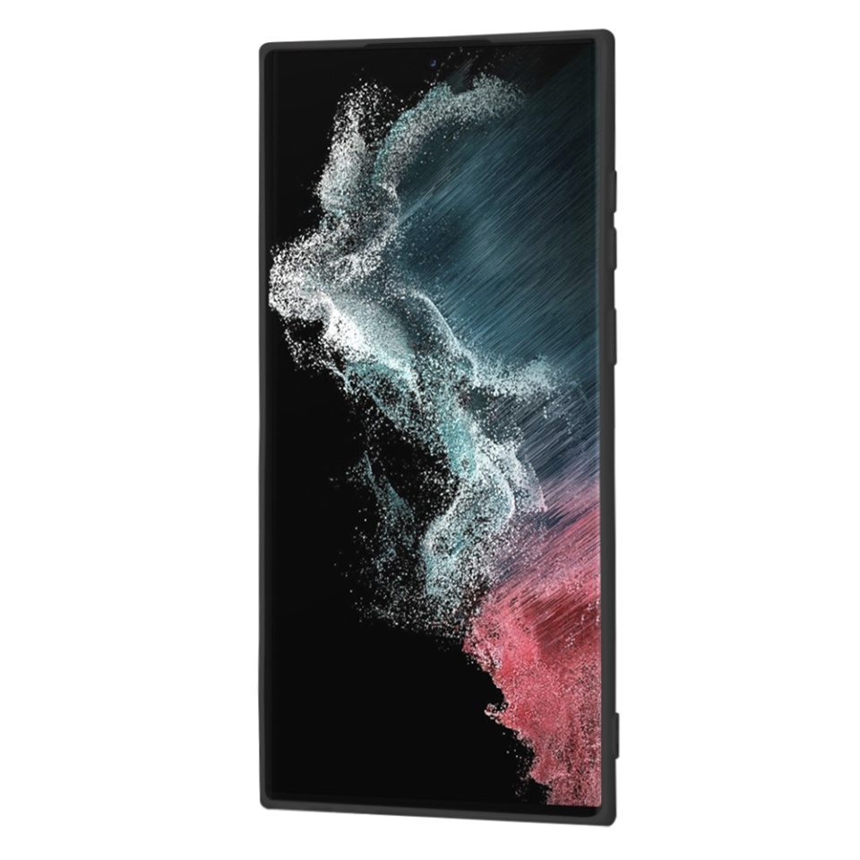 Husa pentru Samsung Galaxy S22 Ultra 5G din Silicon Catifelat, Protectie Premium, Skyddar SoftElegance MagSafe - Negru - 1 | YEO