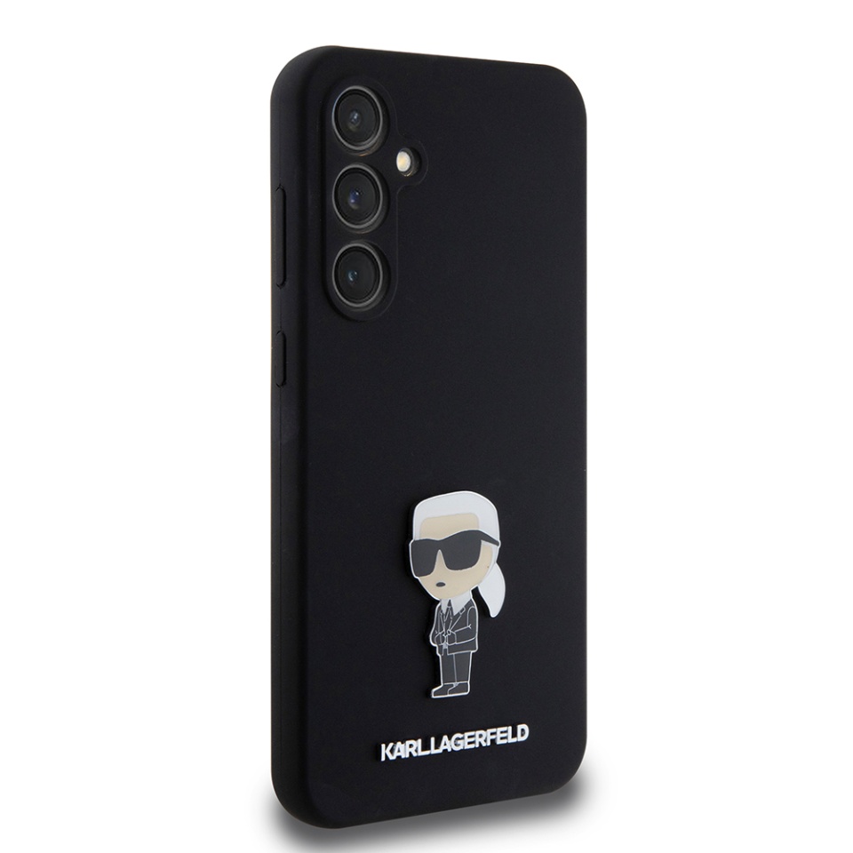 Husa pentru Samsung Galaxy S23 FE, Silicone, Karl Lagerfeld, Negru - 2 | YEO