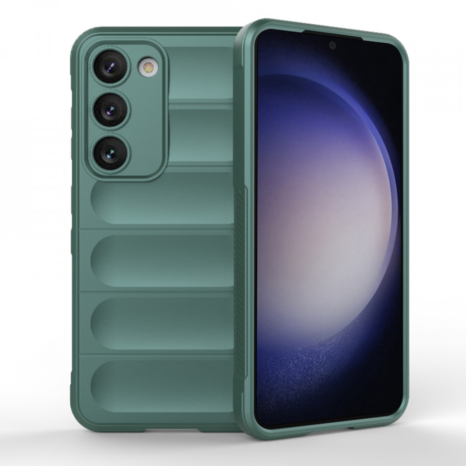 Husa pentru Samsung Galaxy S23 Plus eleganta, din silicon mat, SKDR Vogue - Verde