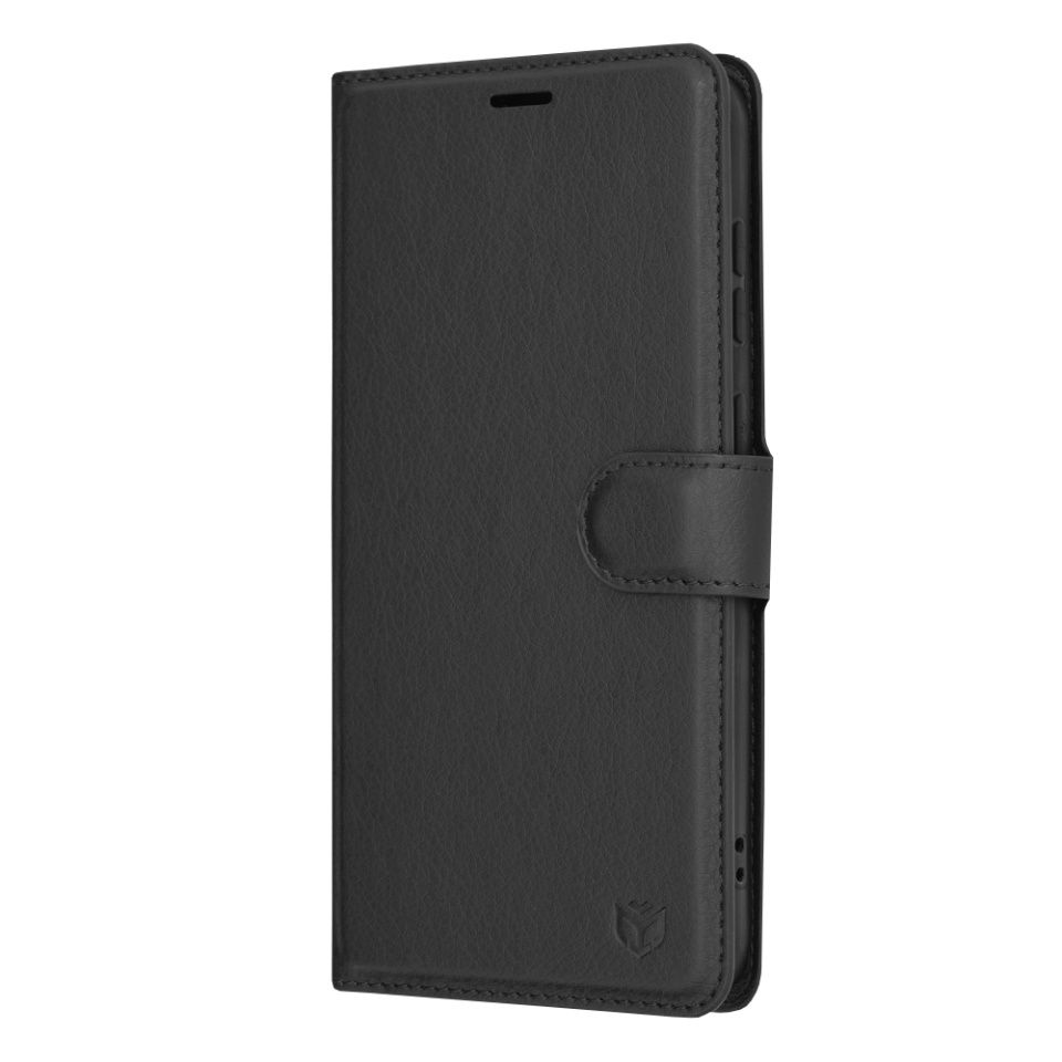 Husa pentru Samsung Galaxy S23 Plus tip Carte, cu Portofel Interior, Finisaje Premium, SKYDDAR Leather Wallet - Negru - 3 | YEO