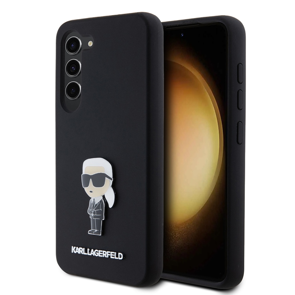Husa pentru Samsung Galaxy S23, Silicone, Karl Lagerfeld, Negru