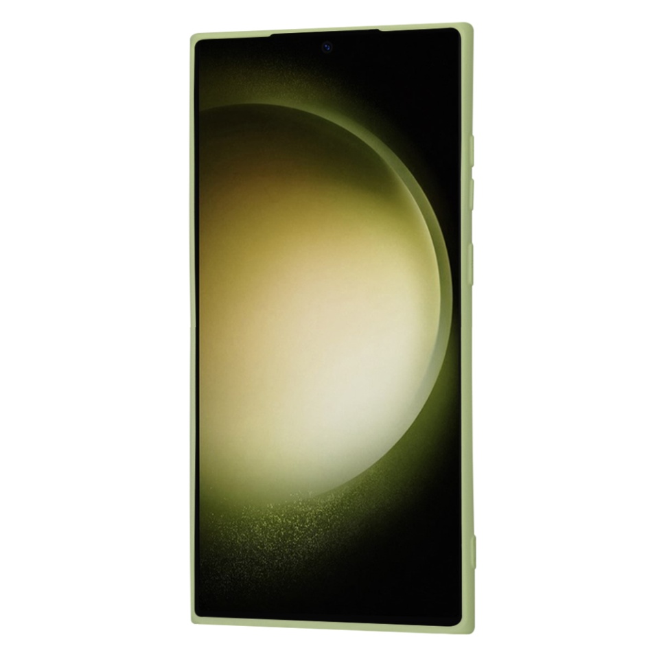 Husa pentru Samsung Galaxy S23 Ultra din Silicon Catifelat, Protectie Premium, Skyddar SoftElegance MagSafe - Verde - 1 | YEO