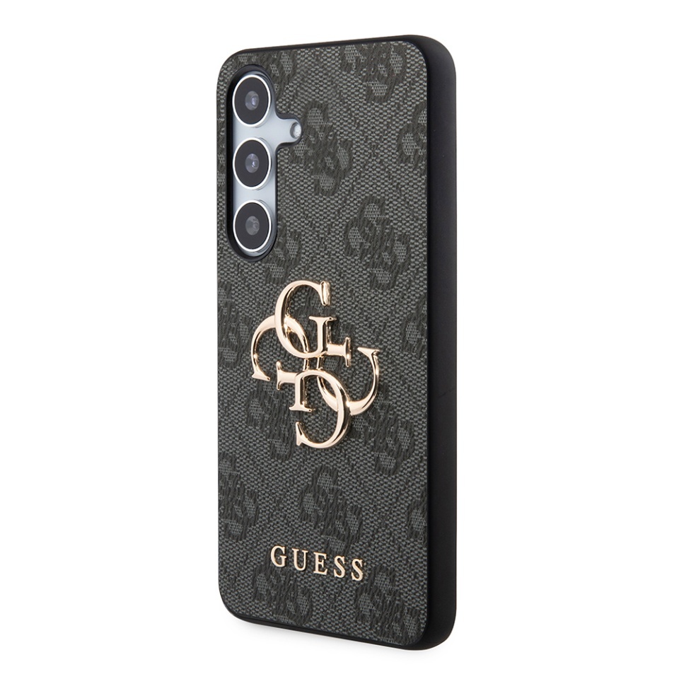 Husa pentru Samsung Galaxy S24 Plus, Guess 4G Metal Logo, Protectie Slim, Compatibila, Negru - 3 | YEO