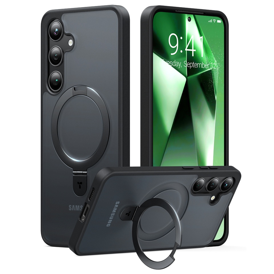 Husa pentru Samsung Galaxy S24 Plus, Torras Ostand MagSafe, Negru