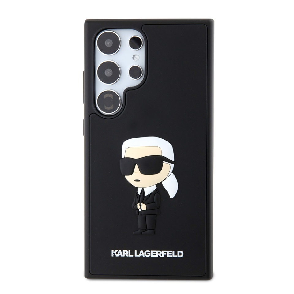 Husa pentru Samsung Galaxy S24 Ultra, 3D Design, Karl Lagerfeld, Negru - 1 | YEO
