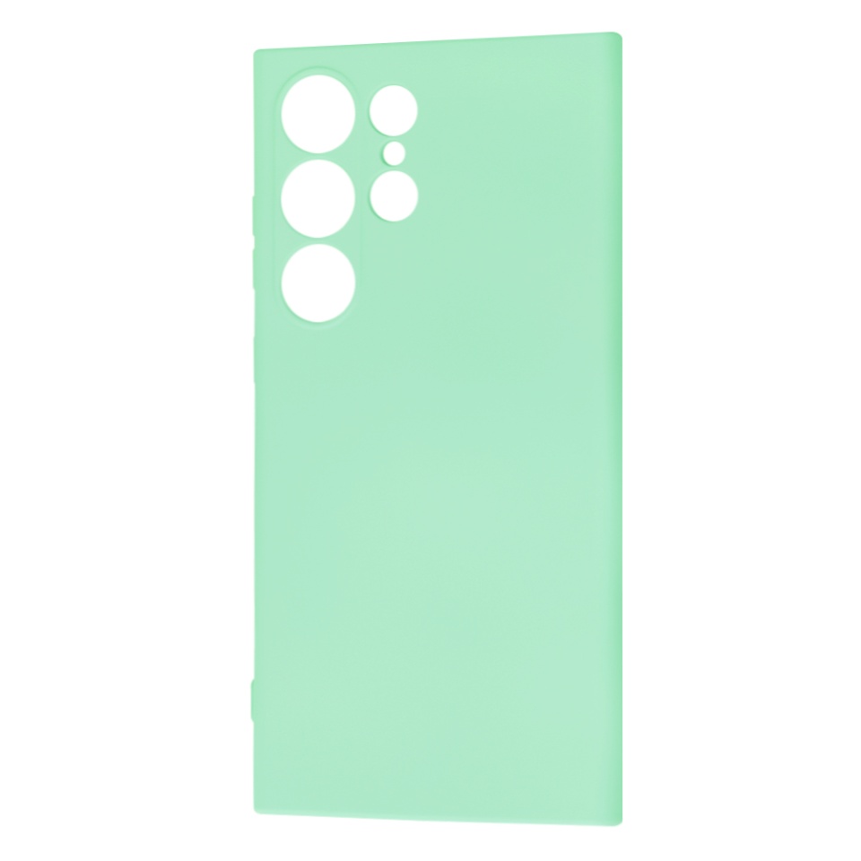 Husa pentru Samsung Galaxy S24 Ultra din Silicon Catifelat, Protectie Premium, Skyddar SoftElegance MagSafe - Verde deschis - 3 | YEO