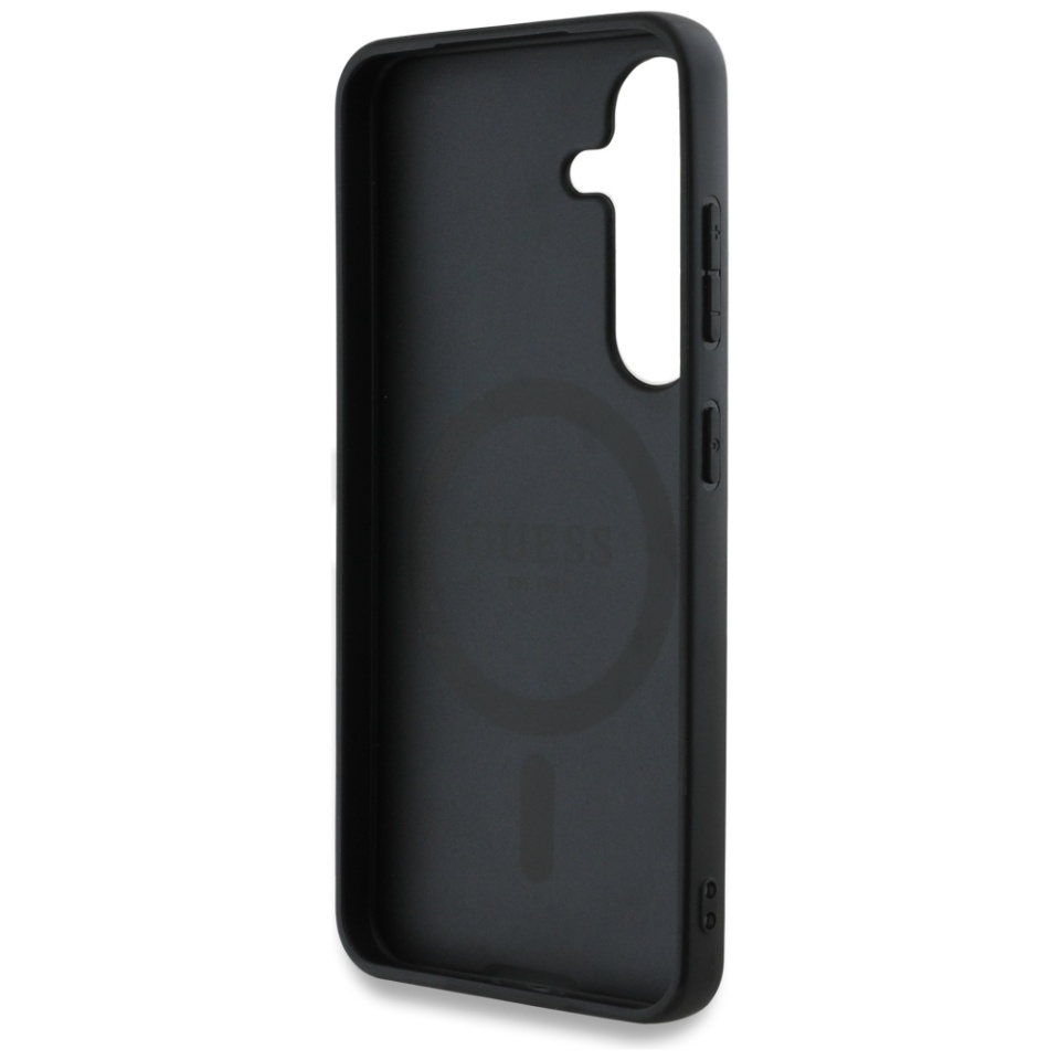 Husa pentru Samsung Galaxy S25, Circle Classic Logo MagSafe, Guess, Albastru - 3 | YEO