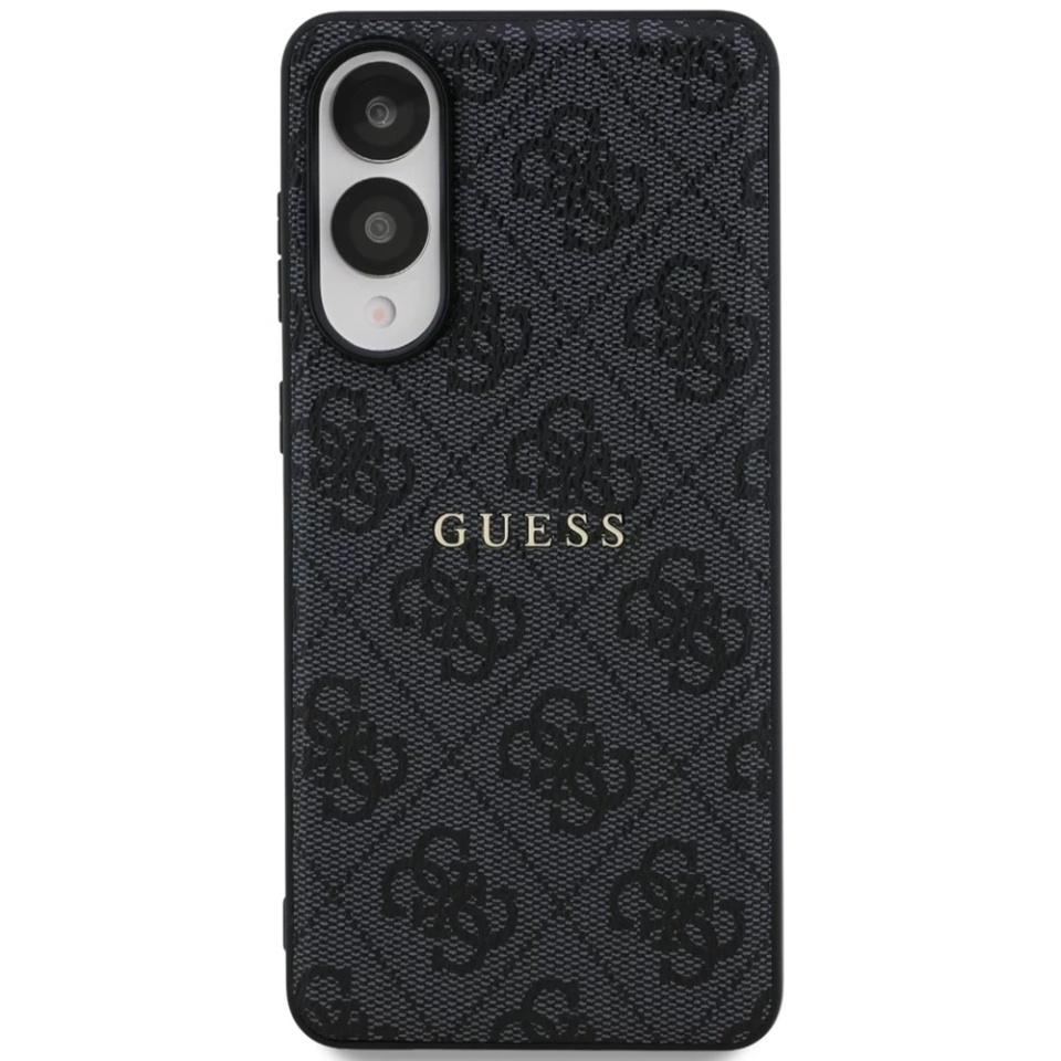 Husa pentru Samsung Galaxy S25 Edge, 4G Ring Classic Logo MagSafe, Guess, Negru - 1 | YEO