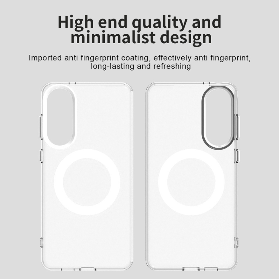 Husa pentru Samsung Galaxy S25 Edge, SKYDDAR INOVATION, CandyCase, Magsafe, set cu sticker, Alb - 3 | YEO