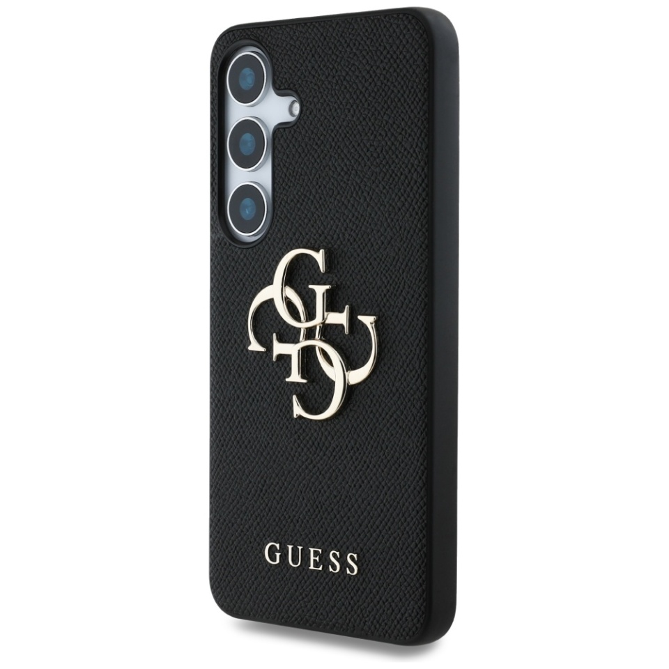 Husa pentru Samsung Galaxy S25, Guess, Hardcase Grained Big and Classic, Negru - 1 | YEO