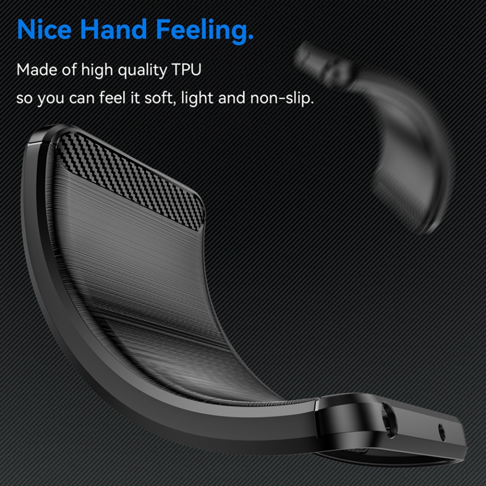 Husa pentru Samsung Galaxy S25 Plus din Silicon Premium, Slim, cu textura Fibra Carbon - Negru - 2 | YEO
