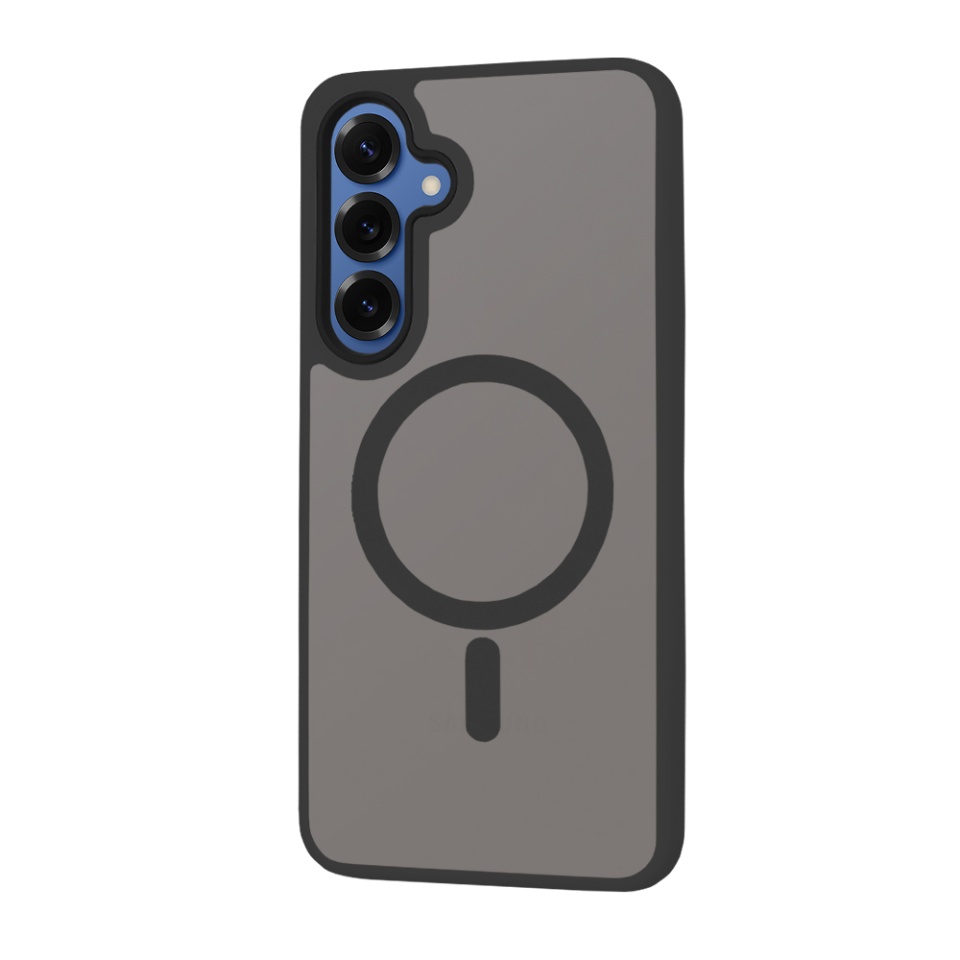 Husa pentru Samsung Galaxy S25, SKYDDAR INNOVATION, HaloFrost MagSafe, Antisoc, set cu sticker, Negru - 2 | YEO