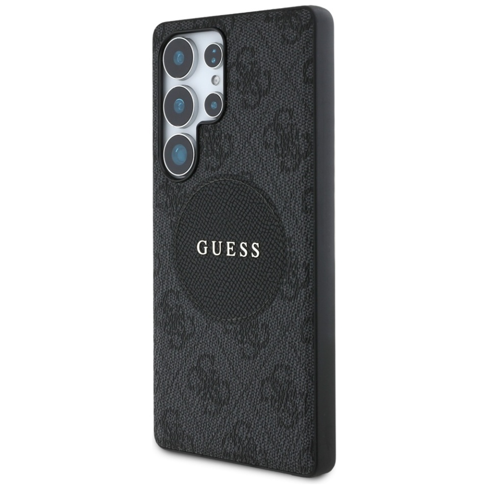 Husa pentru Samsung Galaxy S25 Ultra, Circle Classic Logo MagSafe, Guess, Negru - 1 | YEO