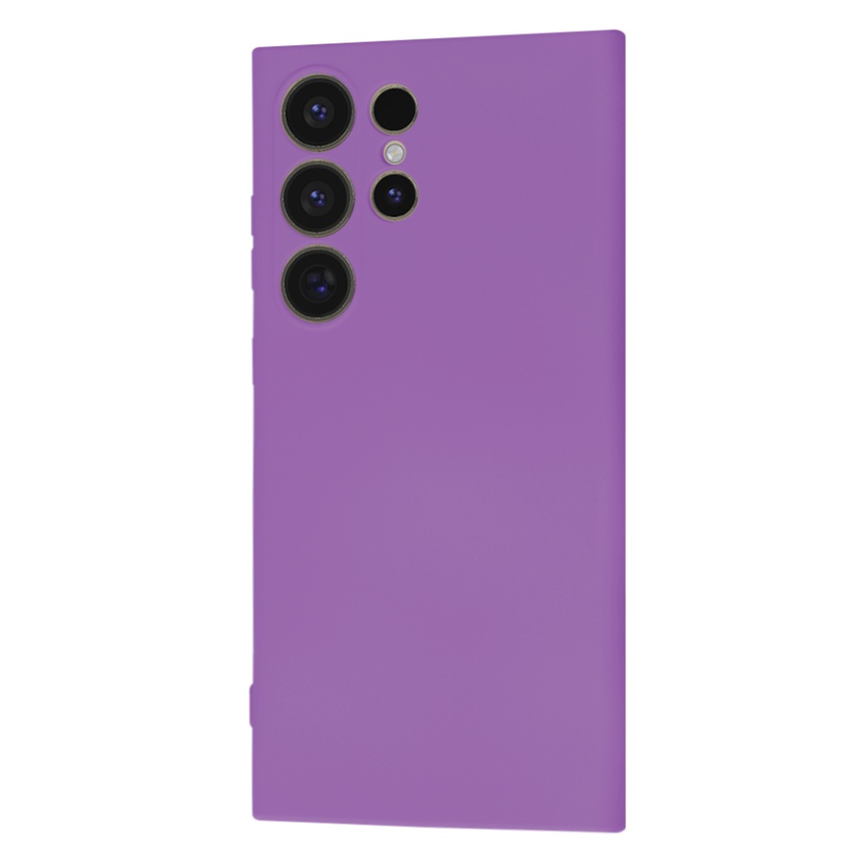 Husa pentru Samsung Galaxy S25 Ultra din Silicon Catifelat, Protectie Premium, Skyddar SoftElegance - Mov - 3 | YEO