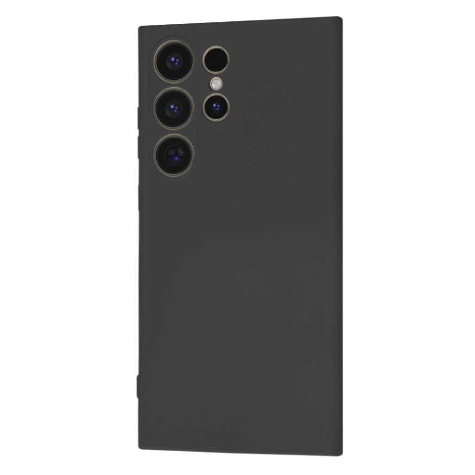 Husa pentru Samsung Galaxy S25 Ultra din Silicon Catifelat, Protectie Premium, Skyddar SoftElegance - Negru - 3 | YEO