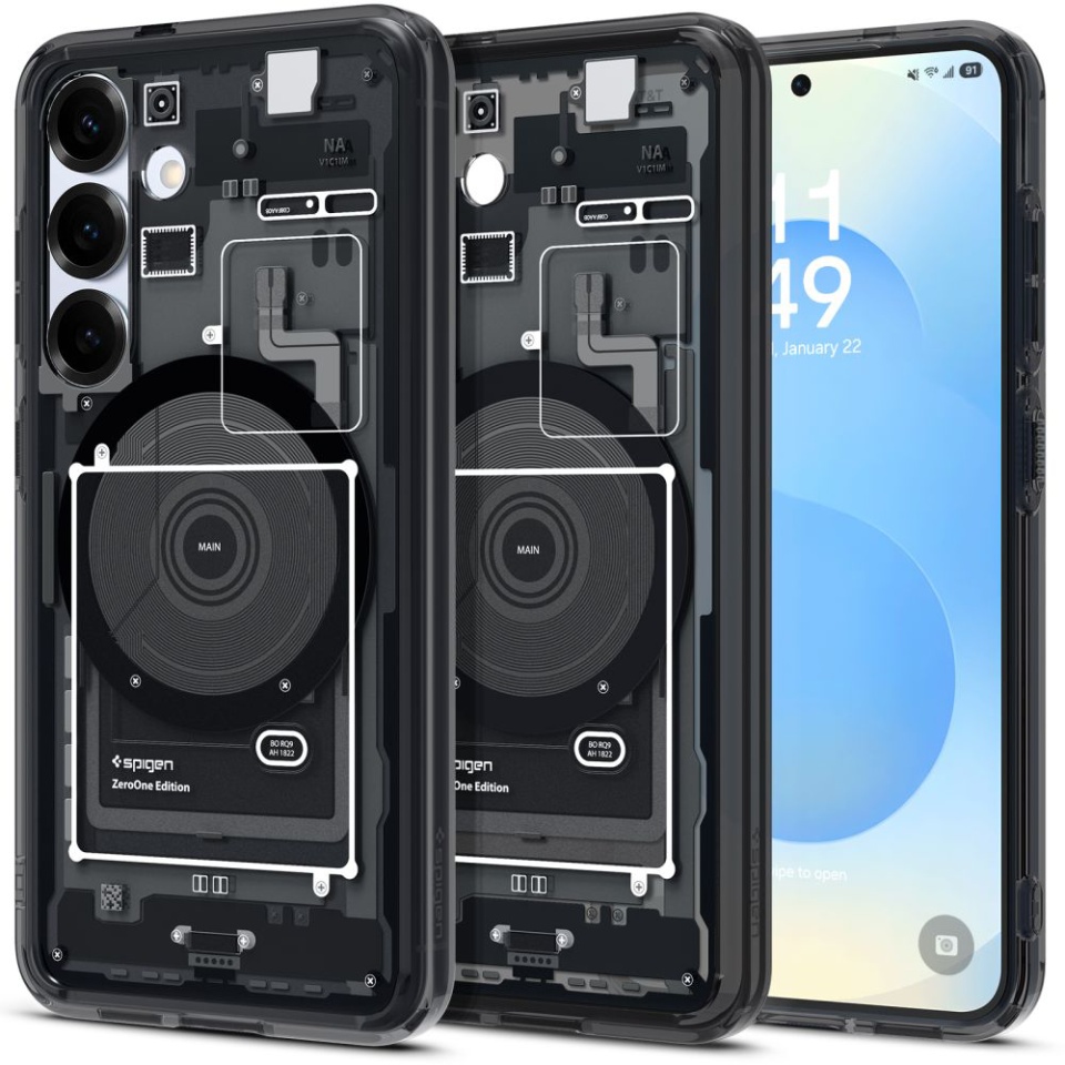 Husa pentru Samsung Galaxy S25, Ultra Hybrid Zero One - Negru