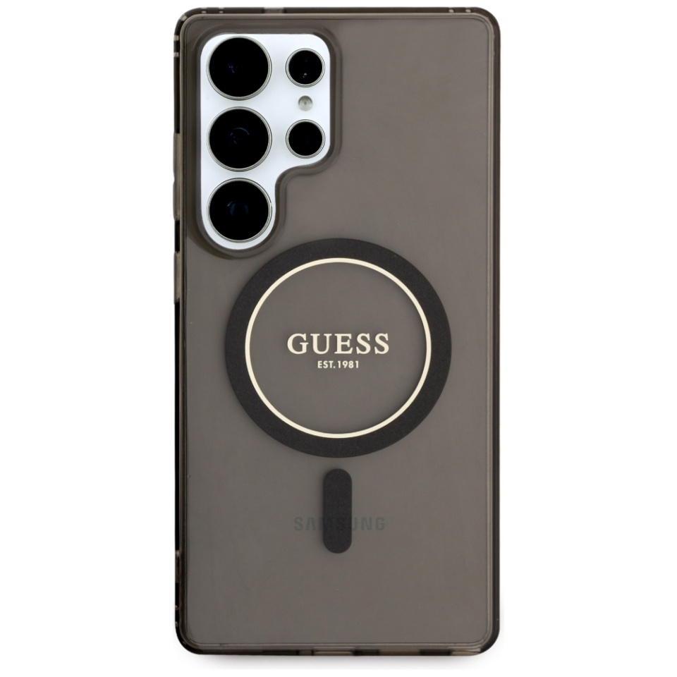 Husa pentru Samsung Galaxy S25 Ultra IML Glitter Circle MagSafe, Guess - Negru - 1 | YEO