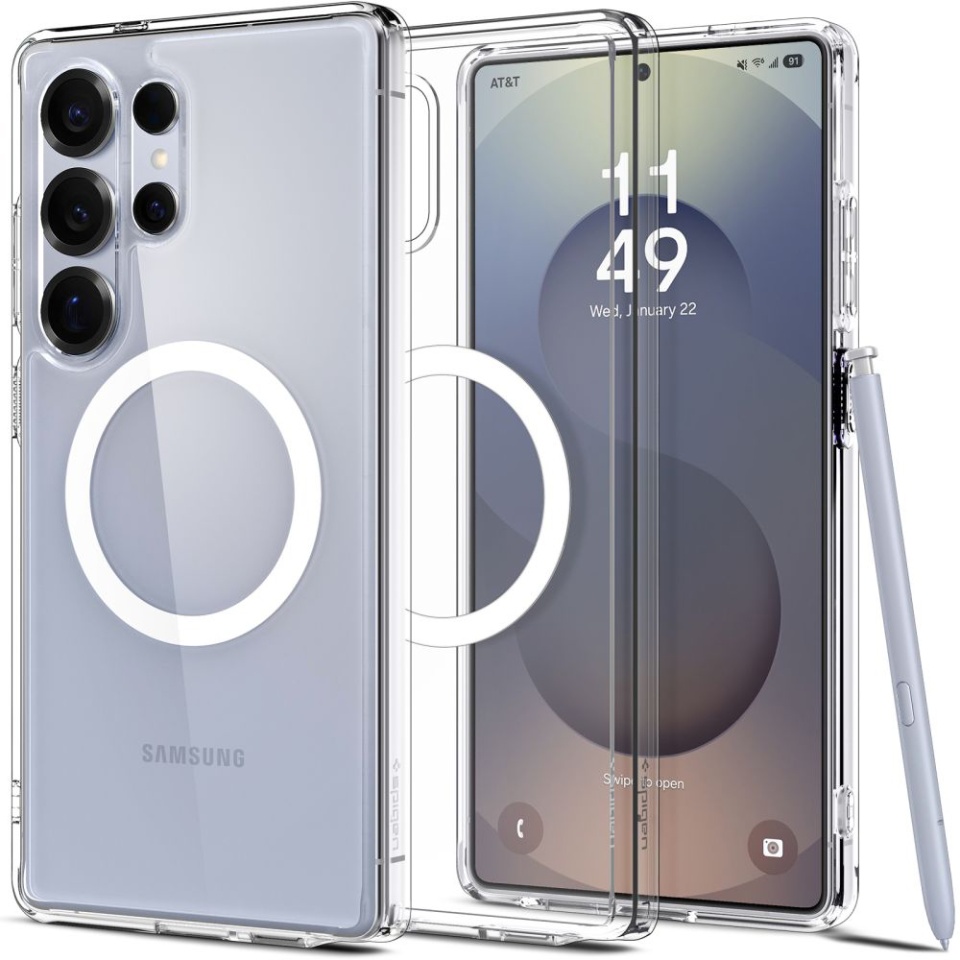 Husa pentru Samsung Galaxy S25 Ultra, Ultra Hybrid T MagSafe, Spigen, Transparenta
