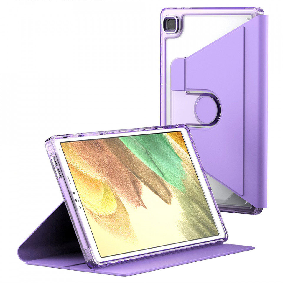 Husa pentru Samsung Galaxy Tab A7 Lite 8.7 inch T220/T225 2021 eleganta, SKYDDAR Crystal Edge 360° - Mov