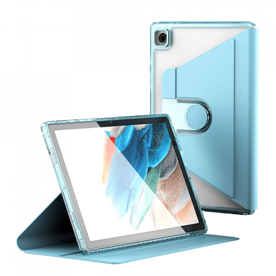 Husa pentru Samsung Galaxy Tab A8 10.5 (2021) eleganta, SKYDDAR Crystal Edge 360° - Bleu