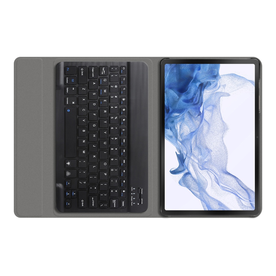 Husa pentru Samsung Galaxy Tab S8 cu Tastatura Bluetooth si Protectie 360°, SKDR DuoSmart Cover - Negru - 2 | YEO