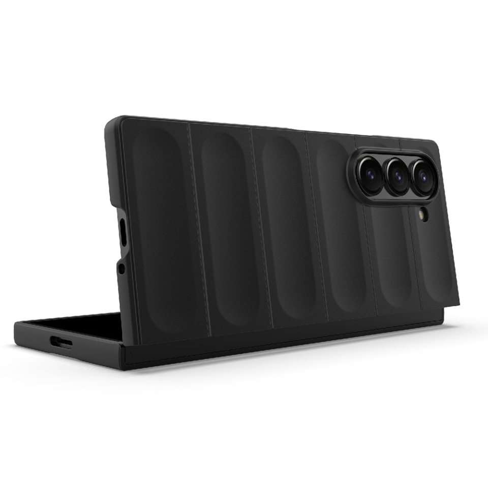 Husa pentru Samsung Galaxy Z Fold6 eleganta, din silicon mat, SKDR Vogue - Mov - 1 | YEO