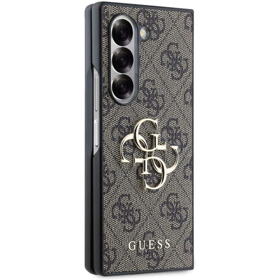 Husa pentru Samsung Galaxy Z Fold6, Guess 4G Metal Logo, Protectie Slim, Compatibila, Maro - 3 | YEO