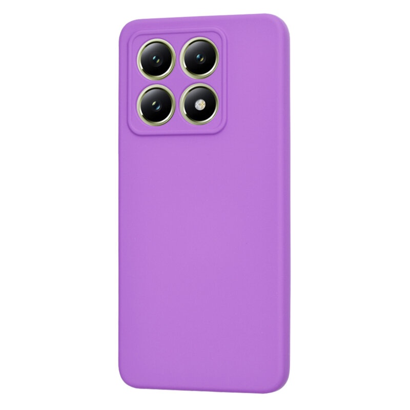 Husa pentru Xiaomi 14T din Silicon Catifelat, Protectie Premium, Skyddar SoftElegance - Mov - 2 | YEO