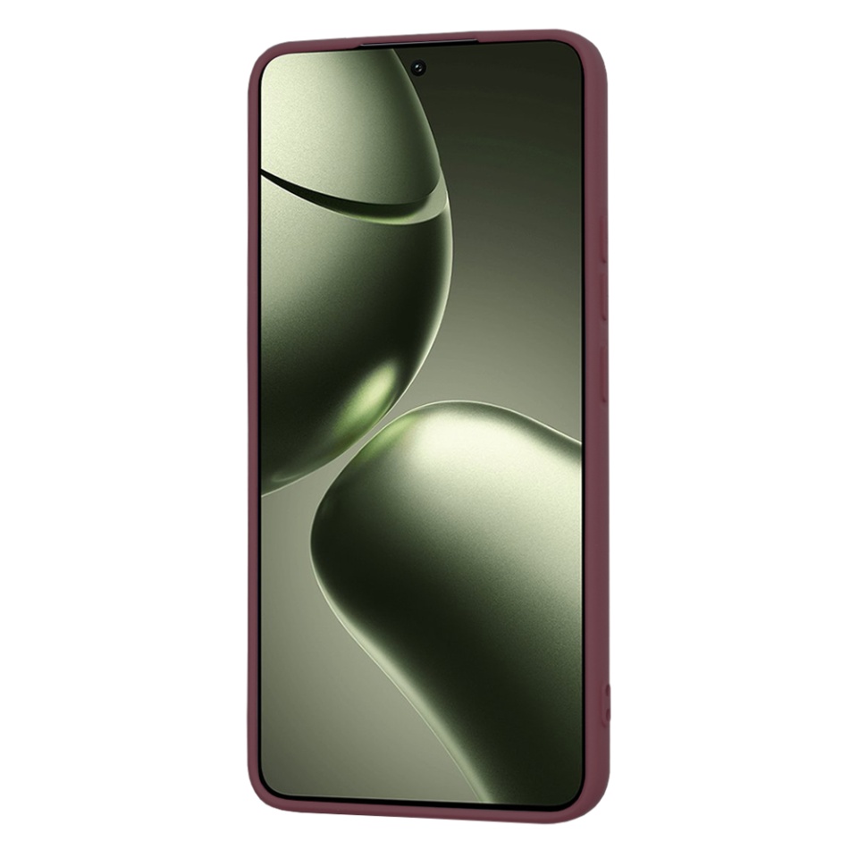Husa pentru Xiaomi 14T din Silicon Catifelat, Protectie Premium, Skyddar SoftElegance - Bordo - 3 | YEO
