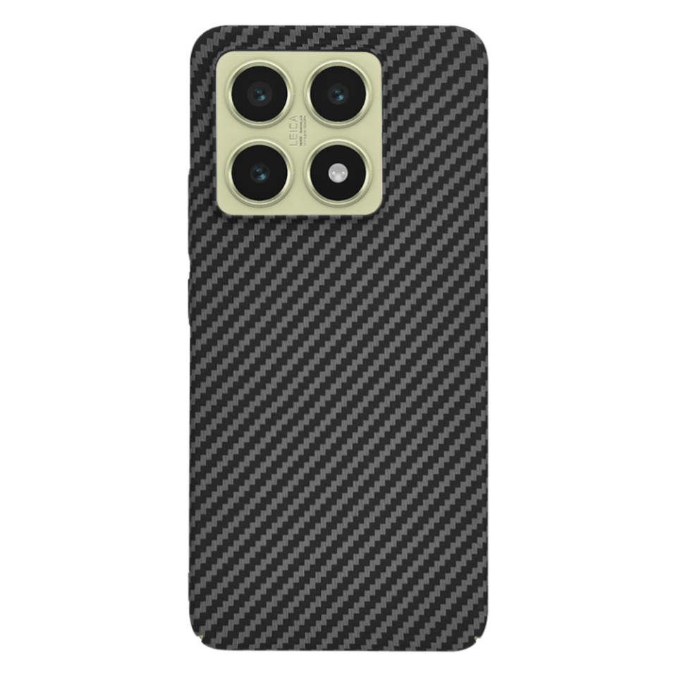 Husa pentru Xiaomi 14T, Finisaj Premium cu Textura de Carbon, Design Elegant, SKDR CarbonFlex - Negru - 2 | YEO