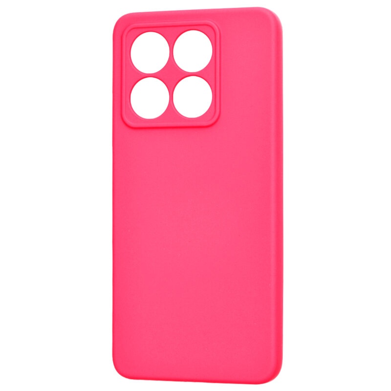 Husa pentru Xiaomi 14T Pro din Silicon Catifelat, Protectie Premium, Skyddar SoftElegance - Fucsia - 3 | YEO
