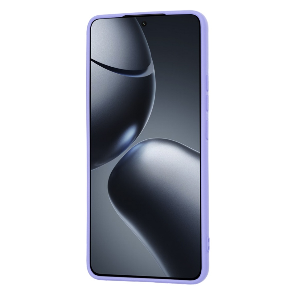 Husa pentru Xiaomi 14T Pro, SKYDDAR INNOVATION, din Silicon Catifelat, SoftElegance, set cu sticker, Violet - 1 | YEO
