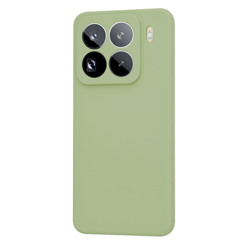 Husa pentru Xiaomi 15 Pro din Silicon Catifelat, Protectie Premium, Skyddar SoftElegance - Verde - 2 | YEO