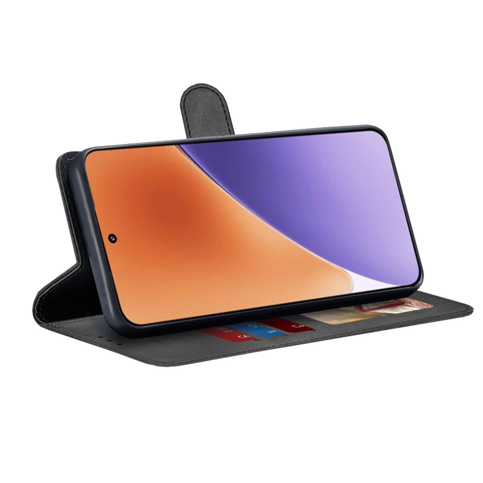 Husa pentru Xiaomi 15, SKYDDAR INNOVATION, Diary Book, tip carte, cu Portofel Interior, Antisoc, Negru, set cu sticker - 1 | YEO