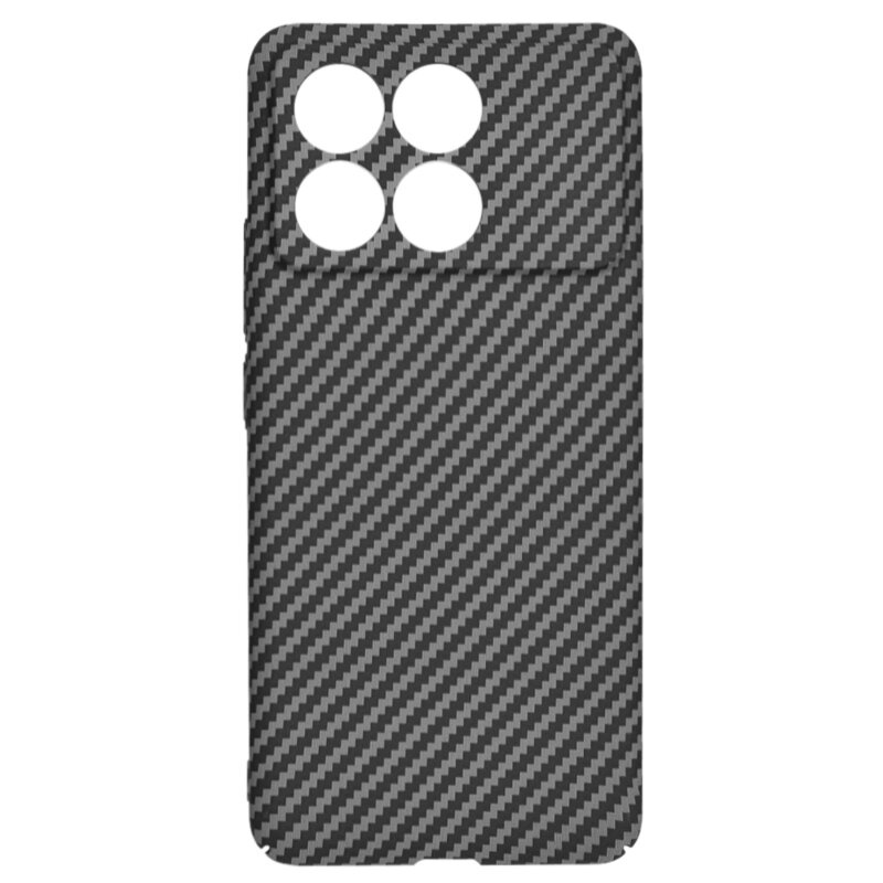 Husa pentru Xiaomi Poco F6 Pro, Finisaj Premium cu Textura de Carbon, Design Elegant, SKDR CarbonFlex - Negru - 3 | YEO