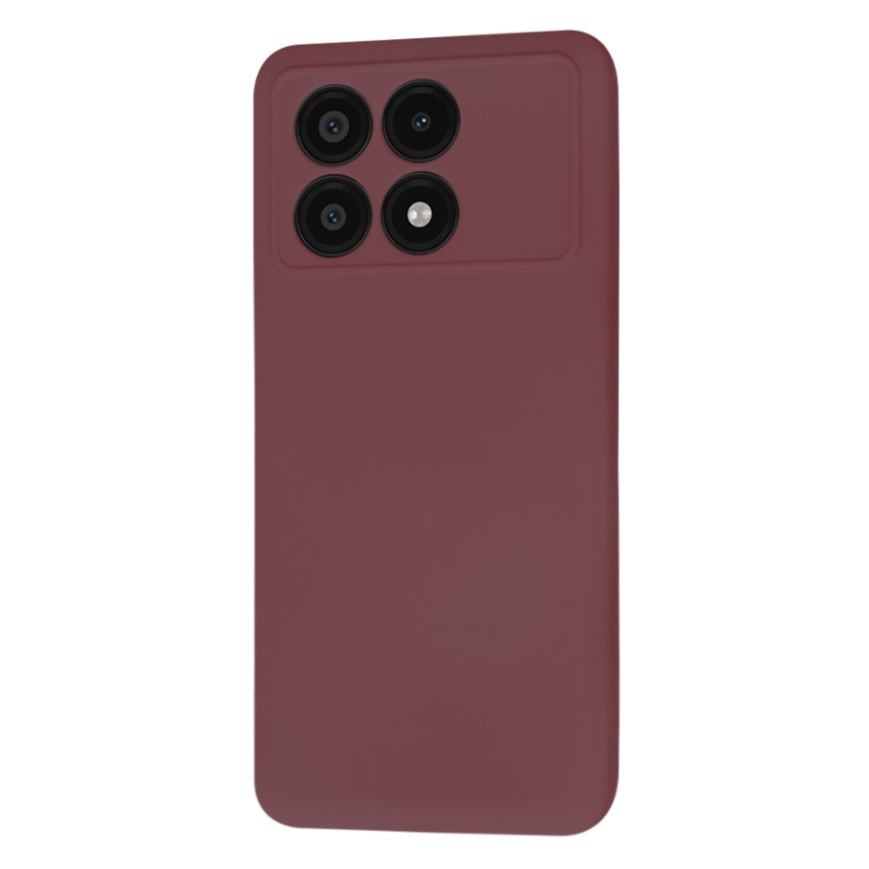 Husa pentru Xiaomi Poco X6 Pro din Silicon Catifelat, Protectie Premium, Skyddar SoftElegance - Bordo - 3 | YEO