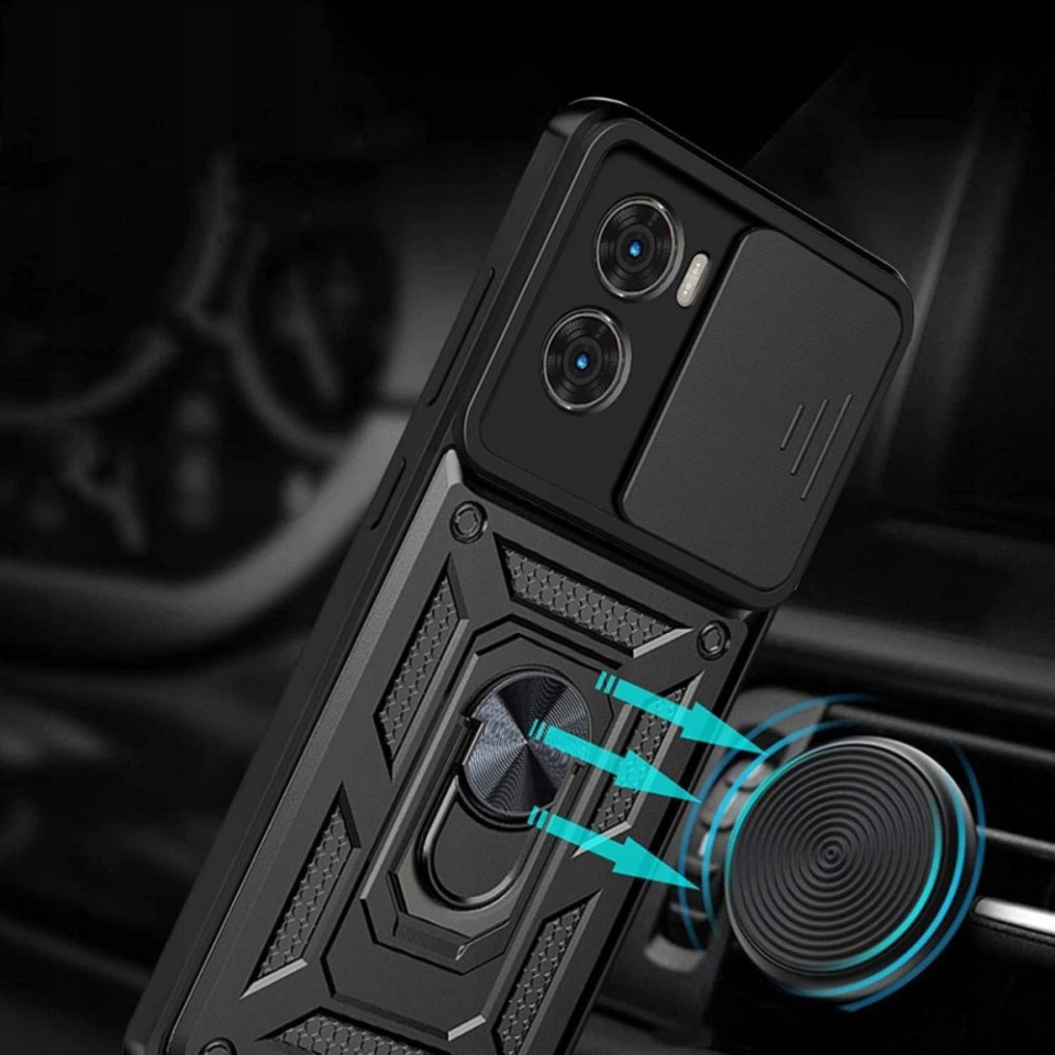 Husa pentru Xiaomi Poco X7 Pro cu inel magnetic si protectie camera CamShield - Negru - 3 | YEO