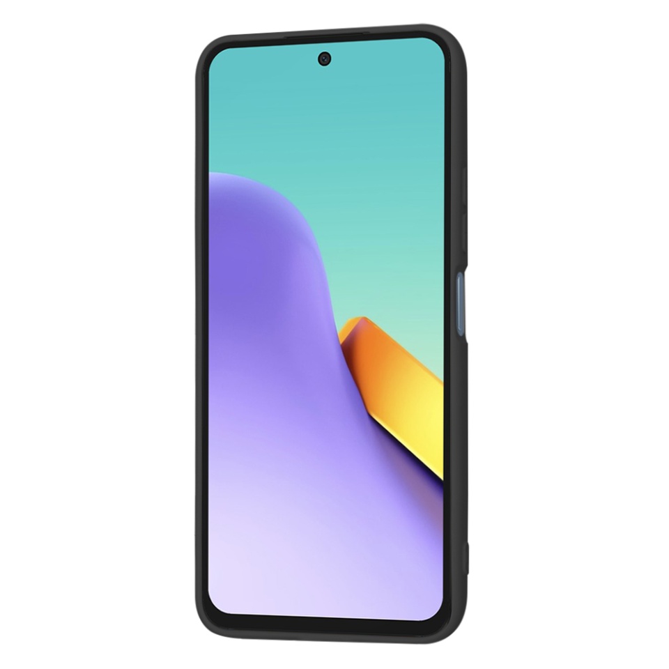 Husa pentru Xiaomi Redmi 12 5G din Silicon Catifelat, Protectie Premium, Skyddar SoftElegance - Negru - 2 | YEO
