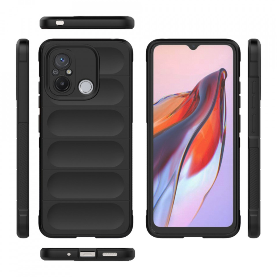 Husa pentru Xiaomi Redmi 12C eleganta, din silicon mat, SKDR Vogue - Rosu - 1 | YEO
